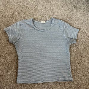 John Galt striped crop top